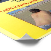 Poster Science, physique, propriétés de la lumière (Coin)