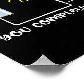 Poster Science Physique Vous Me Complétez Drôle Plaisante (Coin)