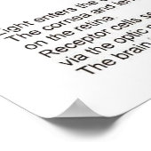 Poster Science, Sciences de la vie, L'oeil (Coin)