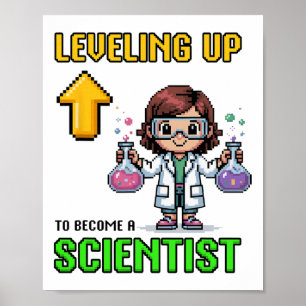 Poster Scientifique qui monte de niveau Ck à l'école drôl