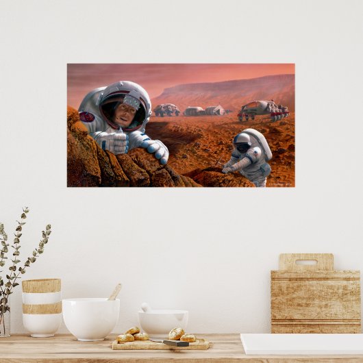 Poster Scientifiques sur Mars (Cuisine)