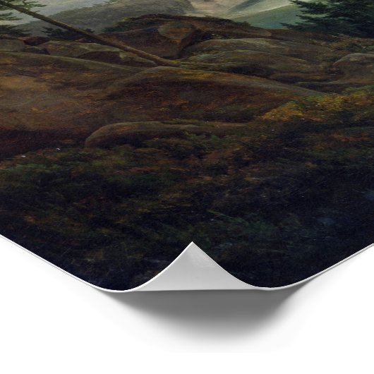 Poster Scierie en Norvège, 1827 (Coin)