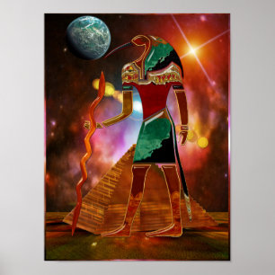 Poster Scifi antique d'Egyptien des secrets THOTH 3D