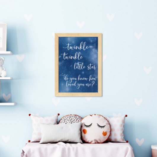 Poster Scintille Petite Étoile Sais-Tu Combien Tu Es Aimé