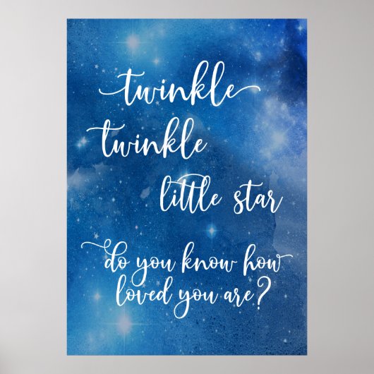 Poster Scintille Petite Étoile Savez-vous Combien Vous êt (Devant)