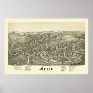 Poster Scio, OH Carte panoramique - 1899a