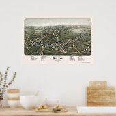 Poster Scio, OH Carte panoramique - 1899b (Cuisine)