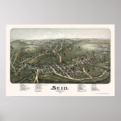 Poster Scio, OH Carte panoramique - 1899b (Devant)