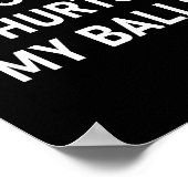 Poster Scissoring Hurts My , Funny, Jokes, Sarcastic  (Coin)