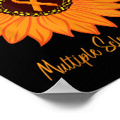 Poster Sclérose en plaques Fleur de ruban Ms Butt (Coin)