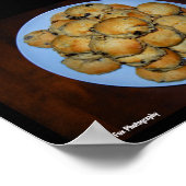 Poster Scones aux fruits présentés sur du bois (Coin)