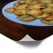 Poster Scones aux fruits présentés sur du bois (Coin)