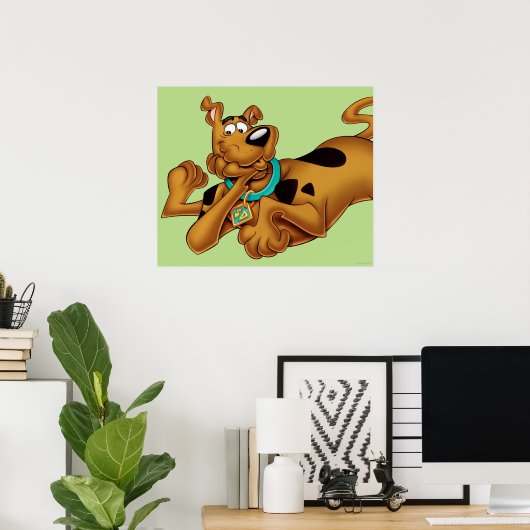 Poster Scooby Doo Allongé (Bureau à domicile)