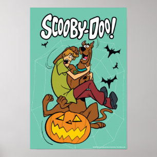 Poster Scooby-Doo and Shaggy Halloween Fright