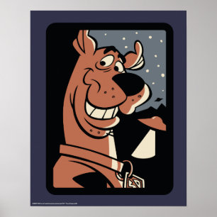 Poster Scooby Doo avec OVNI