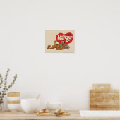 Poster Scooby-Doo - Ce n'est pas un mystère... Je t'aime (Cuisine)