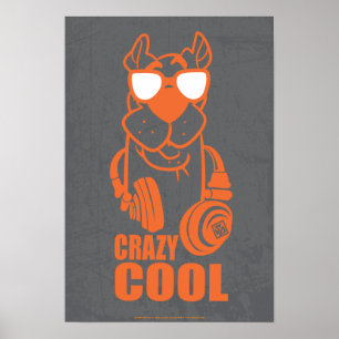 Poster Scooby-Doo "Cool fou" casque graphique