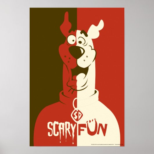 Poster Scooby-Doo "Effrayant" (Devant)