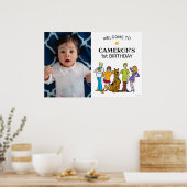 Poster Scooby-Doo et Gang Super Anniversaire Bienvenue (Cuisine)