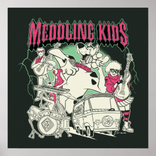 Poster Scooby-Doo et le groupe Gang Meddling Kids Punk