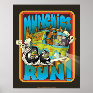 Poster Scooby-Doo et Shaggy "Munchies Run !"