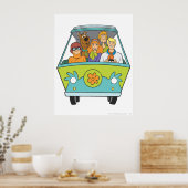 Poster Scooby-Doo & Gang Mystery Machine (Cuisine)