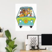 Poster Scooby-Doo & Gang Mystery Machine (Bureau à domicile)