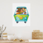 Poster Scooby-Doo & Gang Mystery Machine Airbrush (Cuisine)