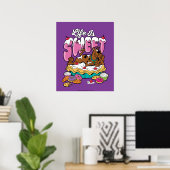 Poster Scooby-Doo "La vie est douce" (Bureau à domicile)