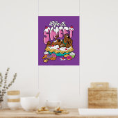 Poster Scooby-Doo "La vie est douce" (Cuisine)