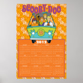 Poster Scooby-Doo Le Véhicule Mystère Calendrier 2012 (Devant)