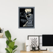 Poster Scooby-Doo Noir Haunted Mansion Graphisme (Bureau à domicile)