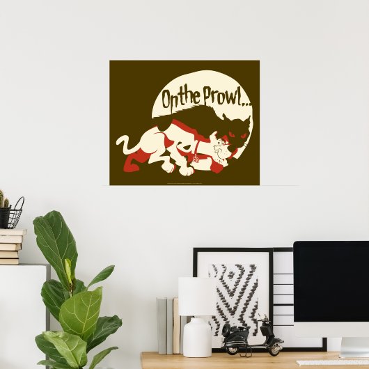 Poster Scooby-Doo "On The Prowl" (Bureau à domicile)