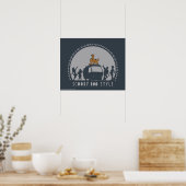 Poster Scooby Doo Style Tribal Van Silhouette (Cuisine)