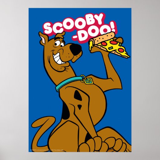 Poster Scooby-Doo With Pizza Slice (Devant)