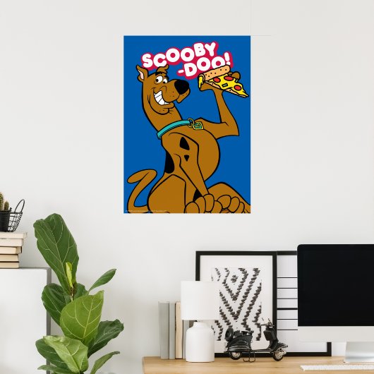 Poster Scooby-Doo With Pizza Slice (Bureau à domicile)