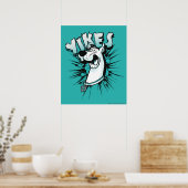 Poster Scooby-Doo "Yikes !" Graphique demi-ton (Cuisine)