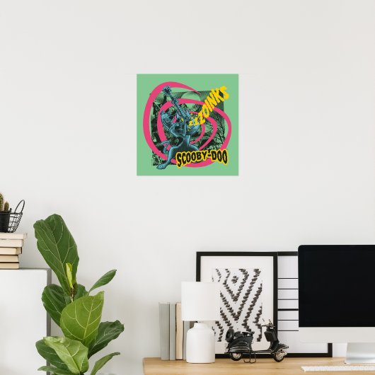 Poster Scooby-Doo Zoinks Punk Guitare Graphisme (Bureau à domicile)