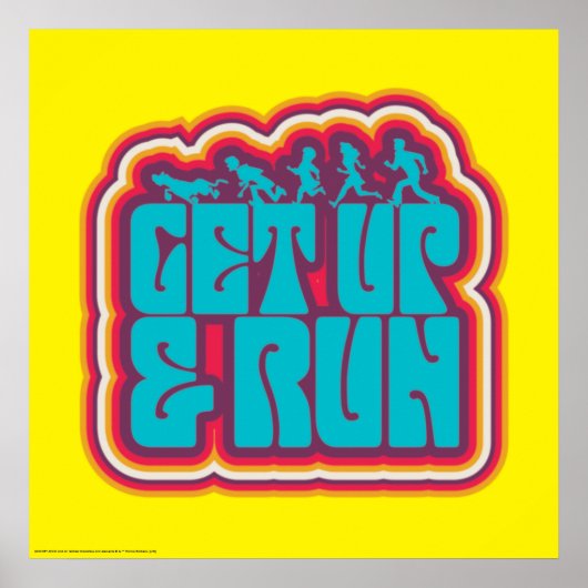 Poster Scooby et le graphique "Get Up & Run" (Devant)