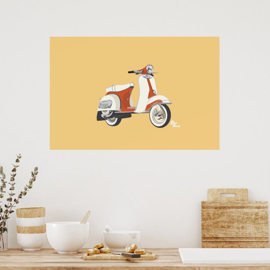 Poster Scooter (Cuisine)
