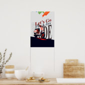 Poster Scooter Allons-y (Cuisine)