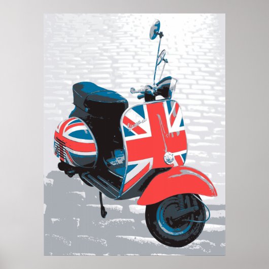 Poster Scooter classique Mod (Devant)