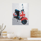 Poster Scooter classique Mod (Cuisine)