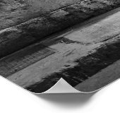 Poster Scooter en noir et blanc (Coin)