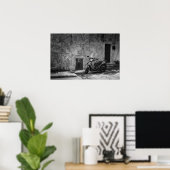 Poster Scooter en noir et blanc (Bureau à domicile)