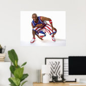 Poster Scooter entre les jambes (Bureau à domicile)