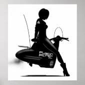 Poster Scooter fille (Devant)