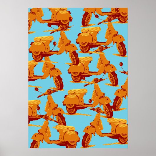 Poster scooter italien (Devant)