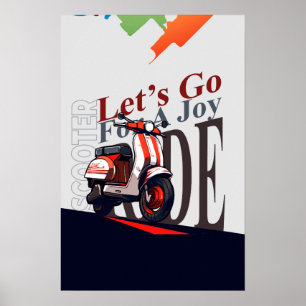 Poster Scooter Lets Go