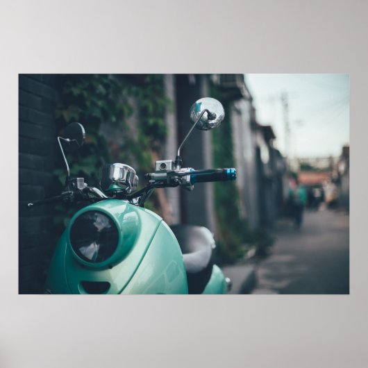 Poster Scooter Retro (Devant)